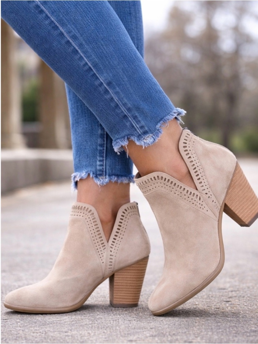 Vince Camuto Fileana Boho Western Block Heel Bootie